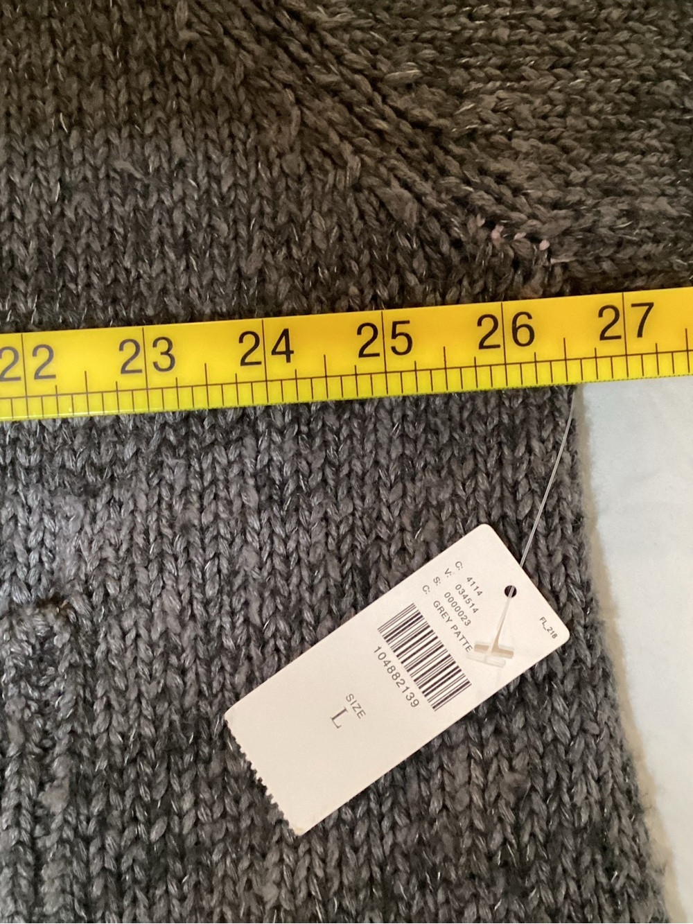Pilcro Charcoal Gray Cardigan with Dog Intarsia and Pink Trim - Picture 14 of 15